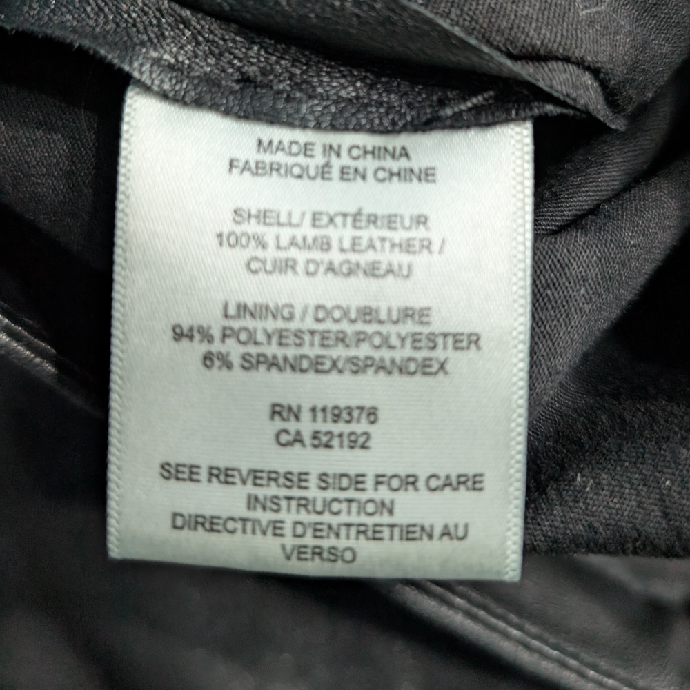 Helmut Lang Black Lamb Leather Cropped Pants - Picture 4 of 4